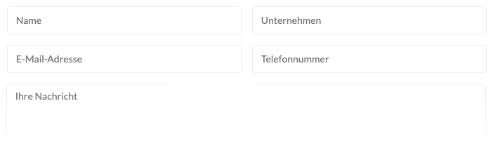 Vorschau Kontaktformular