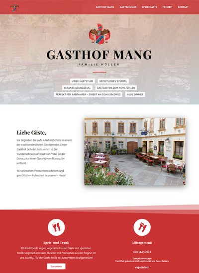 Gasthof Mang – traditionsreicher Gastbetrieb