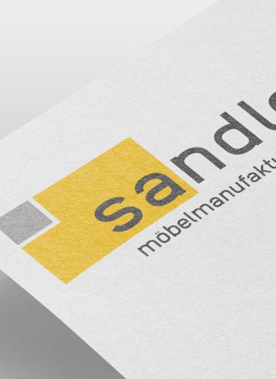 Logo und Druckprodukte für Tischlerei Sandler