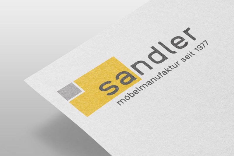Logo und Druckprodukte für Tischlerei Sandler
